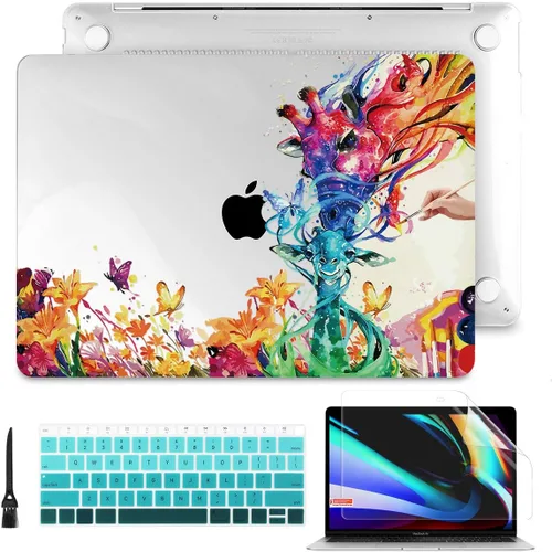 Miniatura 31 de Batianda - Carcasa rígida protectora de plástico transparente y mate para MacBook Pro (2019, 2018, 2017, 2016) de 13 pulgadas, modelo A2159, A1989