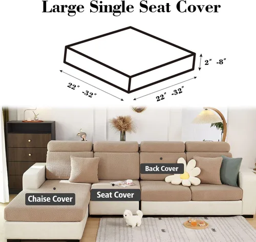 Miniatura 2 de Soothing Home - Fundas de sofá, fundas de sofá de héroe para sofá, fundas de cojín de sofá, fundas lavables para sofás seccionales, fundas elásticas