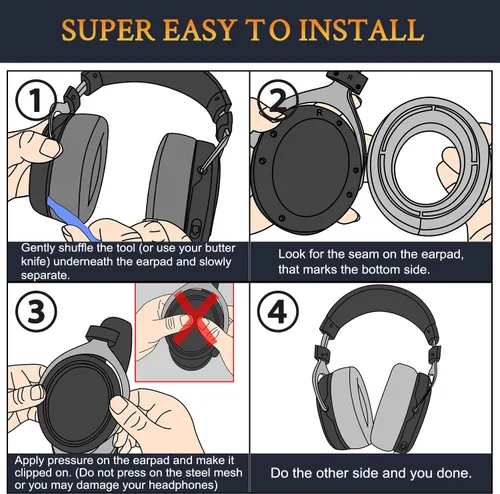 Miniatura 8 de SOULWIT Almohadillas de enfriamiento para auriculares Corsair HS75 XB/ HS70/Pro HS60/Pro HS50/Pro, almohadillas para los oídos con espuma