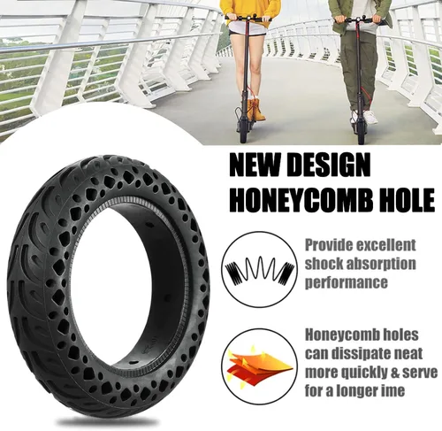 Miniatura 5 de Neumático de scooter 60/70-6.5 sin cámara: 10x2.50 Reemplazo de neumático sólido para Hover 1 Alpha Hiboy MAX3 Segway Ninebot MAX G2 G30LP Scooter