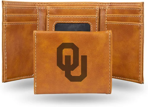 Miniatura 140 de NCAA Rico Industries - Billetera triple grabada con láser, con grabado láser, accesorio para hombre