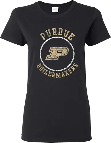 Miniatura 20 de NCAA - Camiseta para mujer, diseño de círculo envejecido, color del equipo, universidad