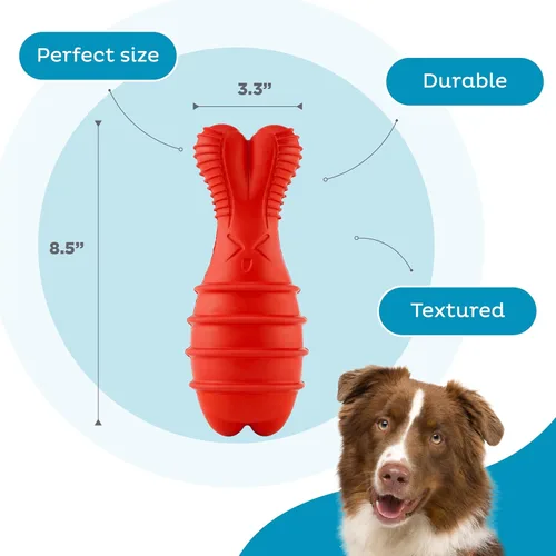 Miniatura 4 de Outward Hound Grunt Fetch Stick - Juguete para perro, conejito, rojo