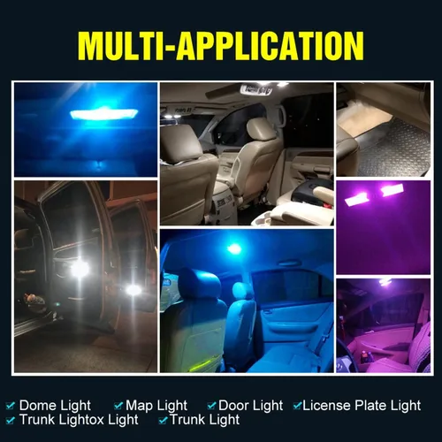 Miniatura 7 de SOCAL-LED - Bombilla LED de 0.157 x 1.220 in de Canbus Super Bright 3030 Chipset para interior de coche, luz de cúpula DE3175, luz de mapa, azul