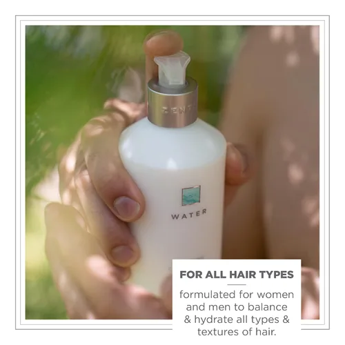 Miniatura 4 de Zents Acondicionador de agua hidratante (tamaño de viaje), color seguro y sin sulfatos con manteca de karité orgánica y aceite de jojoba para todo