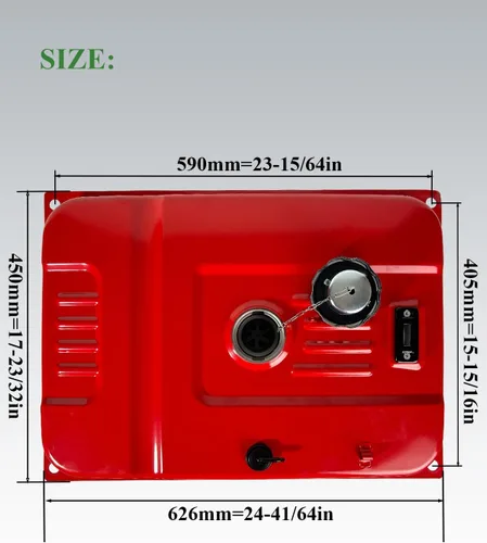 Miniatura 2 de YAMAKATO ≈17 x 23.5 pulgadas, tanque de combustible para Honda y Clone 389 cc, 420 cc, 439 cc, Predator 7000 9000 (7 galones)