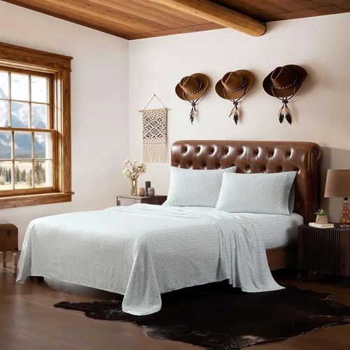 Miniatura 24 de Wrangler - Juego de sábanas tamaño Queen, ropa de cama ultrasuave y ligera, ligera para comodidad durante todo el año, bolsillos profundos, sábanas