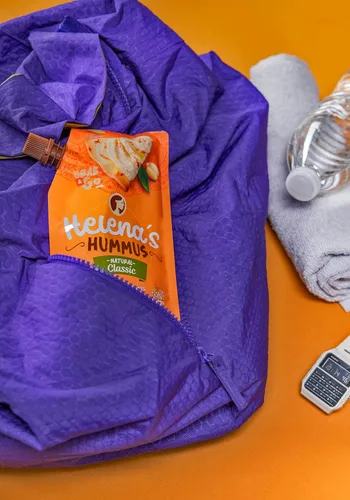 Miniatura 9 de Helena Hummus (pack de 3), estable en estante, sin conservantes añadidos, 2 hummus natural clásico de 4.23 oz y 1 hummus de pimiento rojo asado