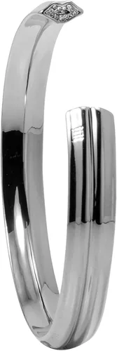 Stella Valle Lip Bracelet - 18K Gold and Rhodium Cuff Bracelet in the Shape of Lips with Swarovski Crystals - You Leave Your Mark on Me