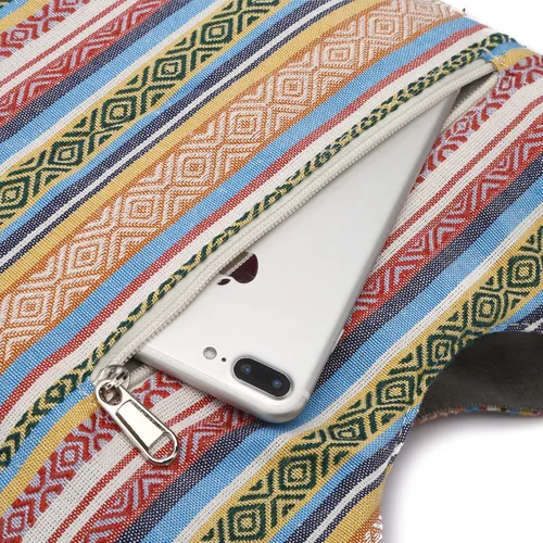 Miniatura 134 de Bolsa de hombro para mujer, de lona en estilo hippie/bohemio para llevar cruzada al hombro, disponible en diferentes colores y estampados