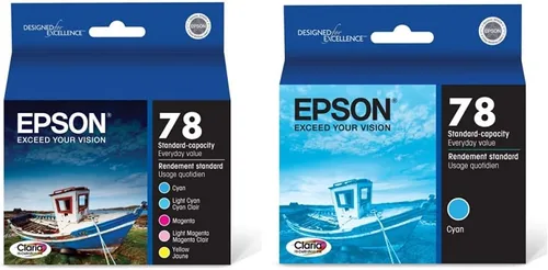 Epson T078 Claria Tinta de Alta Definición Capacidad Estándar 5 Color Cartucho Combo Pack & T078 Claria Alta Definición -Tinta Capacidad Estándar