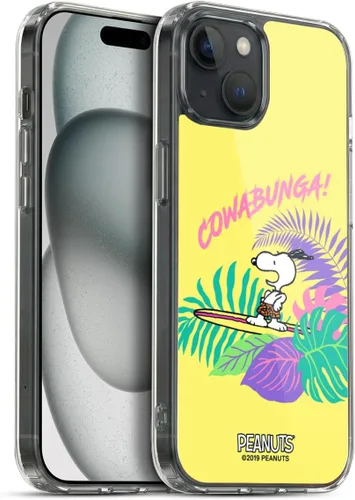 Miniatura 124 de Head Case Designs Peanuts Tropical Surf Snoopy Aloha Disco Gel Funda con licencia oficial [protección de grado militar] compatible con Apple iPhone