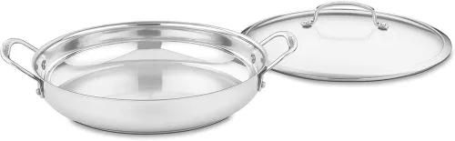 Miniatura 4 de Cuisinart Contour - Olla de acero inoxidable de 12 cuartos con cubierta de vidrio, color plateado