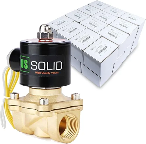 Miniatura 14 de U.S. Solid 1" válvula electromagnética eléctrica de latón 110V CA normalmente cerrada aire no potable aceite de agua diesel
