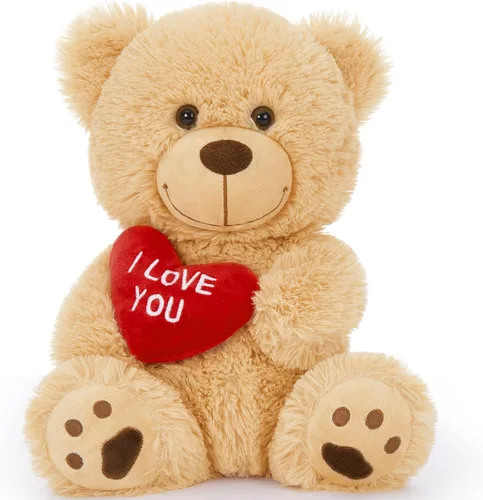 Miniatura 12 de MaoGoLan Oso de peluche gigante de 52" Oso de peluche - Te amo Corazón rojo Oso de peluche grande para regalo de San Valentín, aniversario, larga