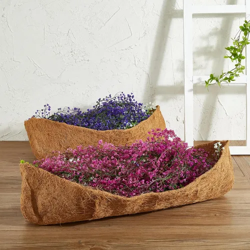 Miniatura 5 de 1 pieza de revestimientos de coco para macetas, revestimientos de repuesto para cestas colgantes, inserto de coco duradero para jardín al aire libre