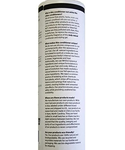 Miniatura 2 de OM Botanical Acondicionador de cabello y gel de peinado 2 en 1, desenredante sin silicona con aceite de semilla de calabaza y bhringraj - Aloe