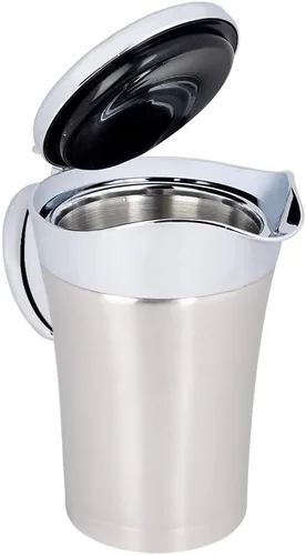 Miniatura 9 de Salsa de 15.2 fl oz, olla de salsa, acero inoxidable 304 con aislamiento térmico de doble pared, recipiente para servir bebidas, olla de cocina