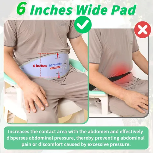 Miniatura 4 de Cinturón de seguridad para silla de ducha para ancianos/discapacitados, cinturón de seguridad universal antideslizante para ducha para evitar