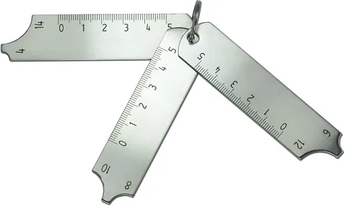 Miniatura 20 de RIVERWELD Juego de Calibradores de Soldadura de Filete de 7 Piezas Calibrador MG-11 Rl Calibradores de Profundidad Prueba de Inspección de Soldadura