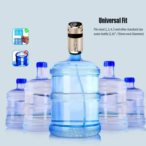 Miniatura 2 de Bomba de agua para jarra de 5 galones, dispensador eléctrico de agua de 5 galones, bomba de botella de agua de carga USB, dispensador universal