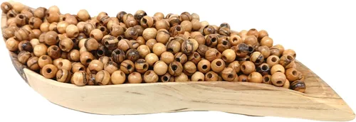 Miniatura 5 de ZULUF Cuentas de madera de olivo de 0.315 in de Jerusalén – Cuentas de madera redondas naturales para la fabricación de joyas (60 unidades) a granel