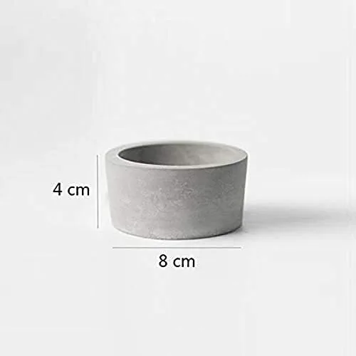 Miniatura 3 de nicole Molde de maceta de silicona para plantas suculentas Molde de sostenedor de vela de hormigón cilíndrico