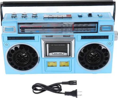 Miniatura 7 de Reproductor de cinta de casete portátil - Reproductor de casete retro, FM MW SW1 SW2 Radio estéreo, grabadora de reproductor de cinta de casete