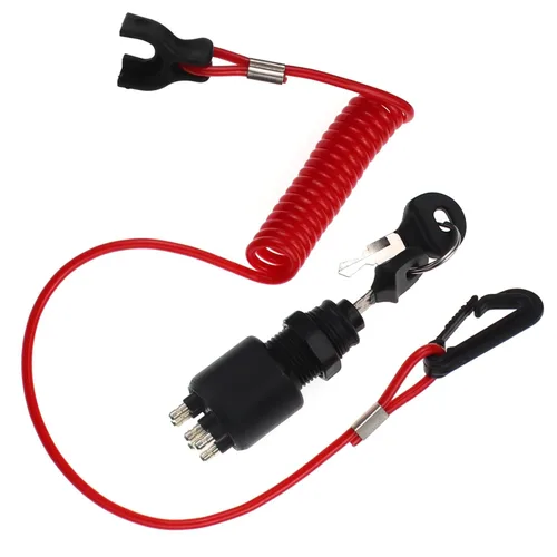 Miniatura 13 de ZOOKOTO Cordón universal para motor fuera de borda para interruptor de parada urgente y cordón de seguridad para Yamaha/Tohatsu/Honda Motores fuera