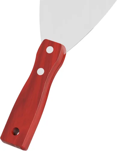 Miniatura 4 de Cuchillo de masilla, herramienta raspadora de acero inoxidable de 4 pulgadas, cuchillos de metal con mango de madera para paneles de yeso