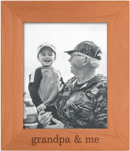 Miniatura 34 de Personalized Gifts Grandpa Gift Grandpa and Me Grandchild - Marco de fotos de madera natural grabado de 4 x 6 pulgadas, diseño de paisaje
