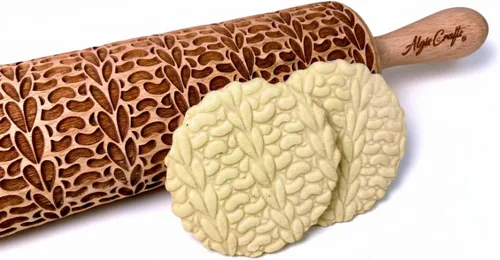 Miniatura 10 de Rodillo de relieve AFRICA con patrón tribal para galletas y cerámica de Algis Crafts
