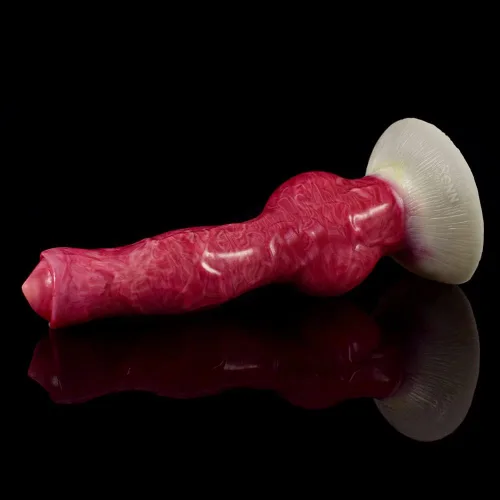 Miniatura 8 de Consolador monstruo con nudo de perro, juguete sexual con ventosa, 8 pulgadas, consolador anal anudado de silicona rosa realista para mujeres