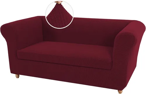 Miniatura 22 de UNBBRRL Funda de sofá Chesterfield de jacquard elástico, fundas de cojín gruesas para sofá, protector de muebles para sala de estar
