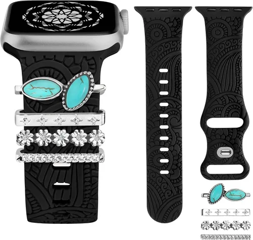 Anillos decorativos compatibles con correas de Apple Watch de 1.654 pulgadas, 1.614 pulgadas, 1.575 pulgadas, 1.496 pulgadas, 1.732 pulgadas, 1.732