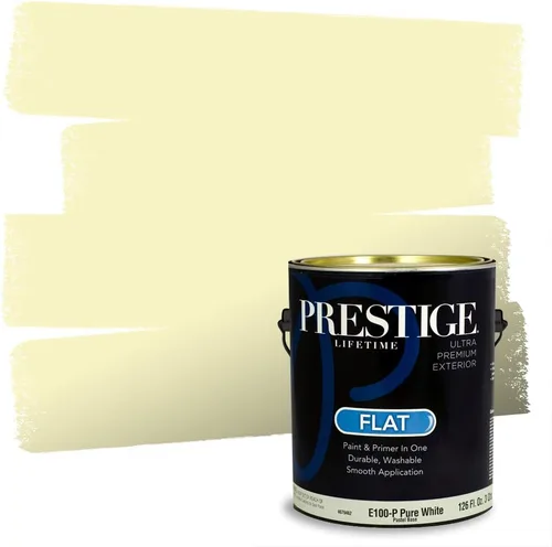 Miniatura 210 de PRESTIGE Pinturas Pintura Exterior e Imprimación En Uno, 1 Galón, Satinado, Pareja Comparable de Benjamin Moore* Amarillo* 320BM-PCM