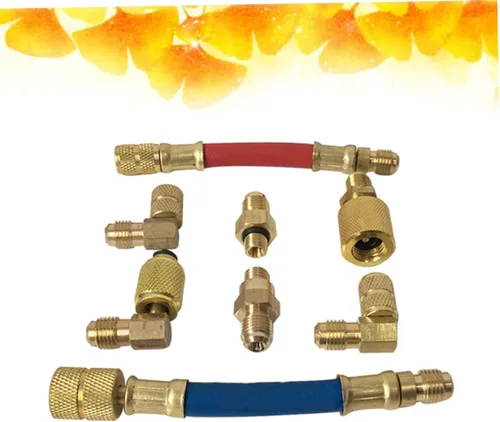 Miniatura 6 de Kit de conector de acoplador para coche r aire acondicionado adaptador manguera de alta gama acondicionado Conversión colector