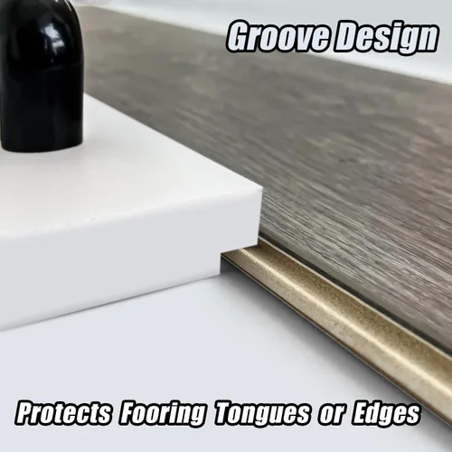 Miniatura 2 de Bloque de roscado para pisos de tablones de vinilo, bloque de roscado NAACOO con mango grande, diseño de ranura, protege tus lengüetas o bordes