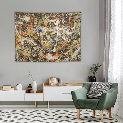 Miniatura 4 de Jackson Pollock, galería de arte en Buffallo, tapiz de arte abstracto, tapices, pintura de poliéster, regalo de sala de estar, impresiones
