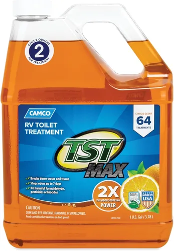 Miniatura 12 de Camco TST MAX - Tratamiento de inodoro RV – Sin formaldehído – Descompone residuos y tejidos – Seguro para tanque séptico – Trata tanques