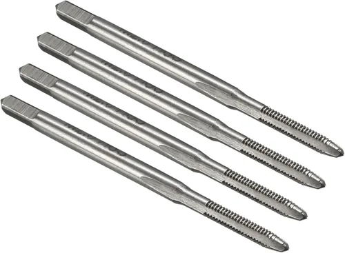 uxcell 4 unids roscas métricas M2 x 0.4 H2 de acero de alta velocidad flautas rectas máquina roscado roscado herramientas de reparación