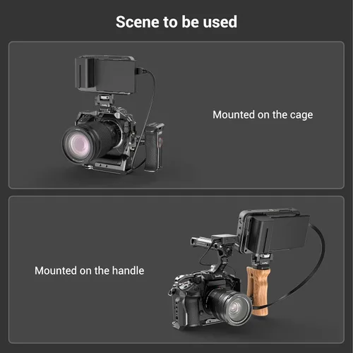 Miniatura 7 de SmallRig Soporte giratorio para monitor de 360° e inclinación 180° soporte ajustable con 1/4"- 20 tornillos para monitor de 5" y 7