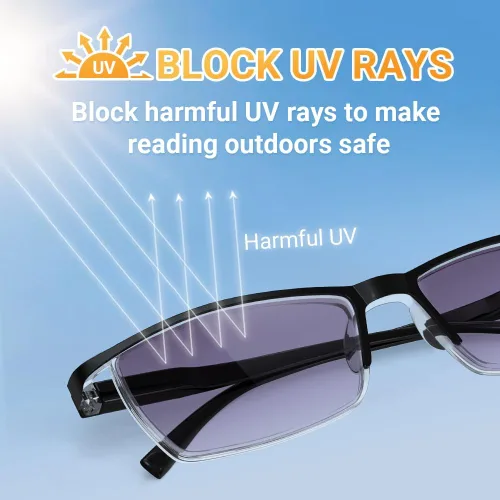 Miniatura 3 de TERAISE Gafas de Lectura Anti-luz Azul de Moda para Hombres y Mujeres Lector de Computadora 3 negro + 1 sol
