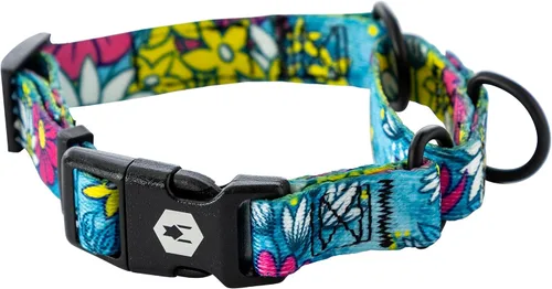 Miniatura 20 de Wolfgang - Collar de perro Martingala resistente con hebilla de nailon de liberación rápida para caminar y entrenar, estampado NewMoon, mediano