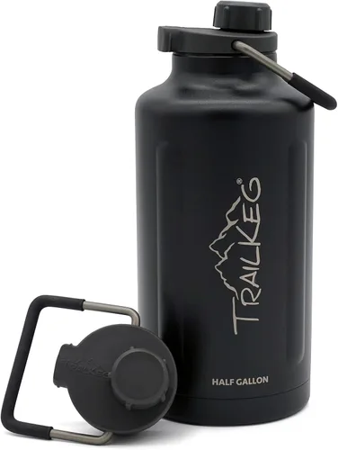 Miniatura 12 de TrailKeg Botella de agua deportiva, 128 onzas, un galón, acero inoxidable aislado al vacío, doble pared, caliente durante 12 horas, fría durante 48
