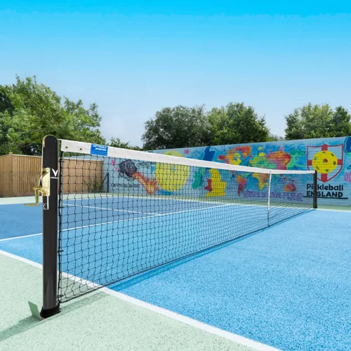 Miniatura 2 de Vermont Postes de pickleball Tamaño reglamentario, postes de acero resistentes a la intemperie con enchufes de tierra opcionales, solo postes