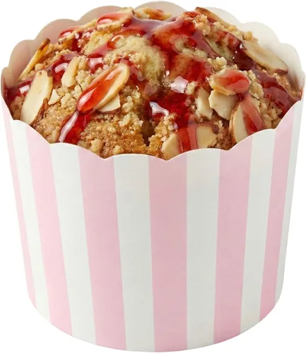 Miniatura 39 de Restaurantware Paquete de 200 moldes de papel para cupcakes de 3.38 onzas, resistentes a la grasa, festoneados para horno, elegantes tazas