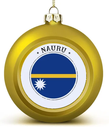 Miniatura 15 de Adorno de bola de Navidad de Marruecos, bandera de Marruecos, bandera de las naciones, adornos colgantes, recuerdo, regalo para árbol de Navidad