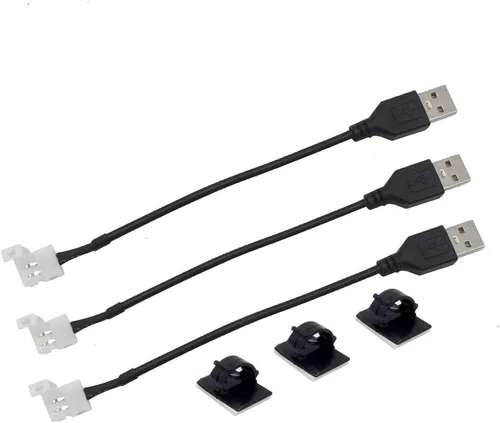 Miniatura 10 de MJJC 6 conectores de esquina de luz LED COB de 2 pines de 0.394 in, en forma de L, tira de 90 grados para tira de conectores rápidos sin soldadura