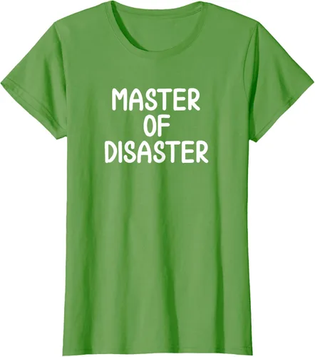 Miniatura 3 de Camiseta divertida con texto en inglés "Master Of Disaster
